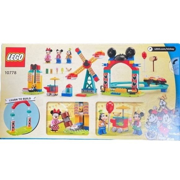 Lego 10778 Disney Mickey Minnie Goofys Fairground Fun 184 Pcs New retired - Picture 2 of 11